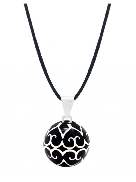Bola grossesse glamour noir et argent