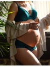 Culotte femme enceinte taille basse Milk vert