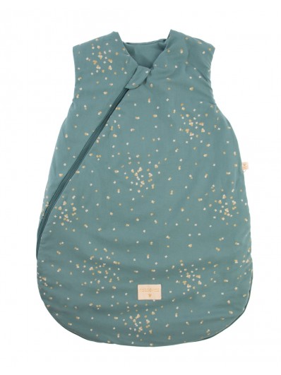 Gigoteuse mi-saison Cocoon crème imprimé bleu Gatsby