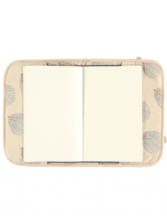 Protège carnet de santé crème blue Gatsby