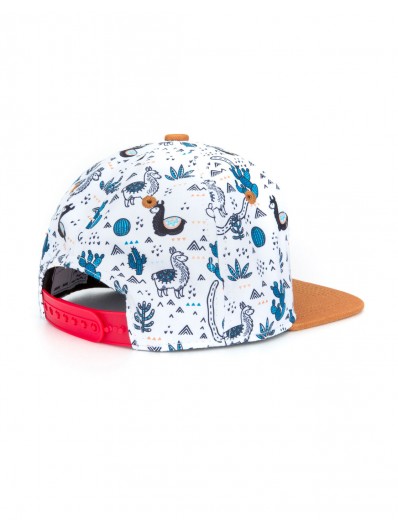 Casquette tissu enfant imprimée Lama