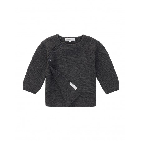 Gilet bébé tricot gris | Pino