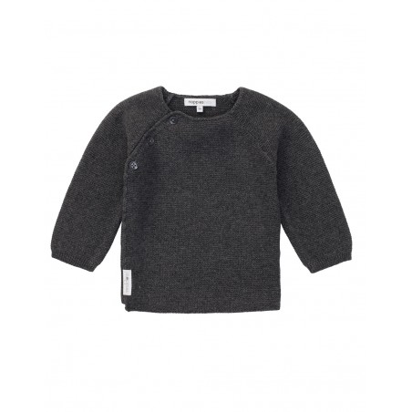 Gilet bébé tricot gris | Pino