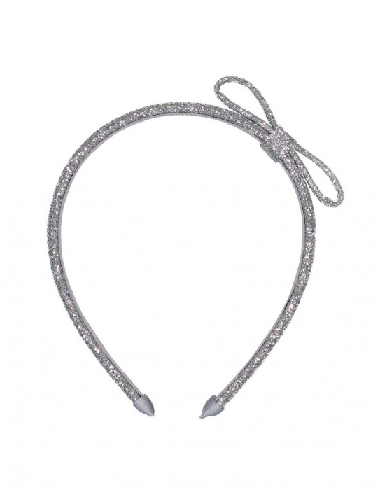 Serre-tête kimono glitter argent