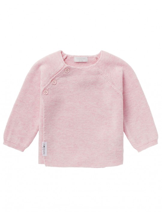 Gilet bébé tricot rose | Pino