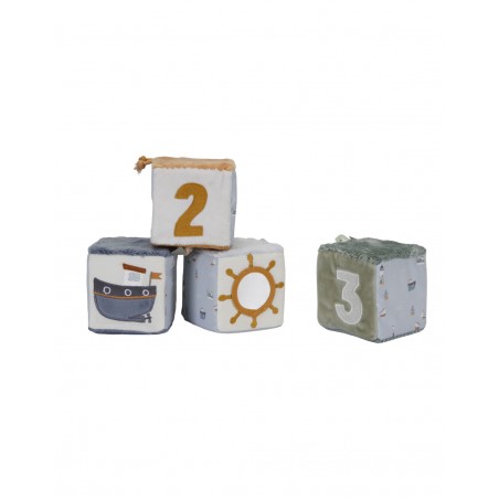 Ensemble 4 cubes tissus | Sailors Bay