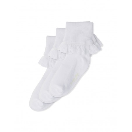 3 paires chaussettes | Broderie anglaise
