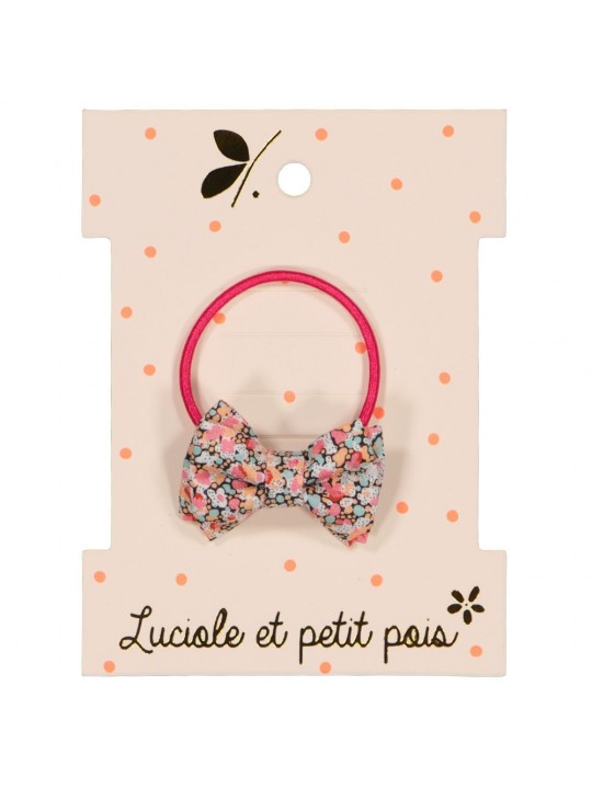 Elastique mini noeud double | Pepper corail