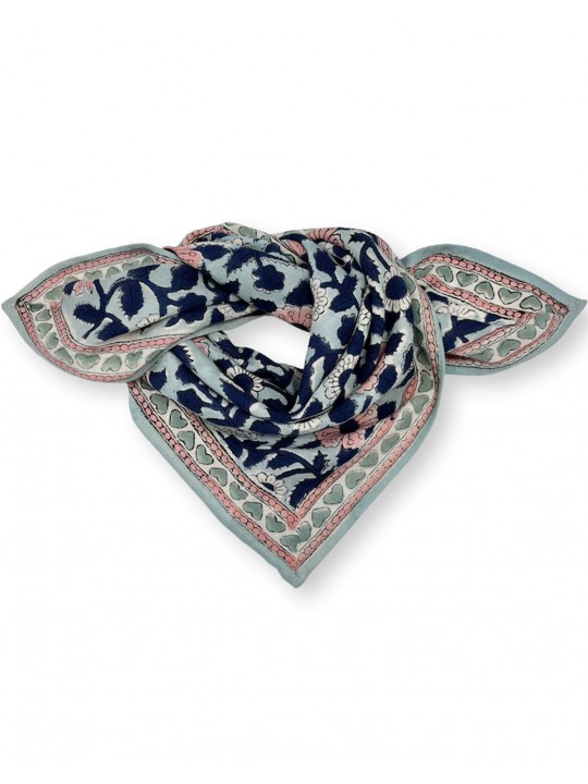 Small foulard Manika | Coeur Bleu Glacier