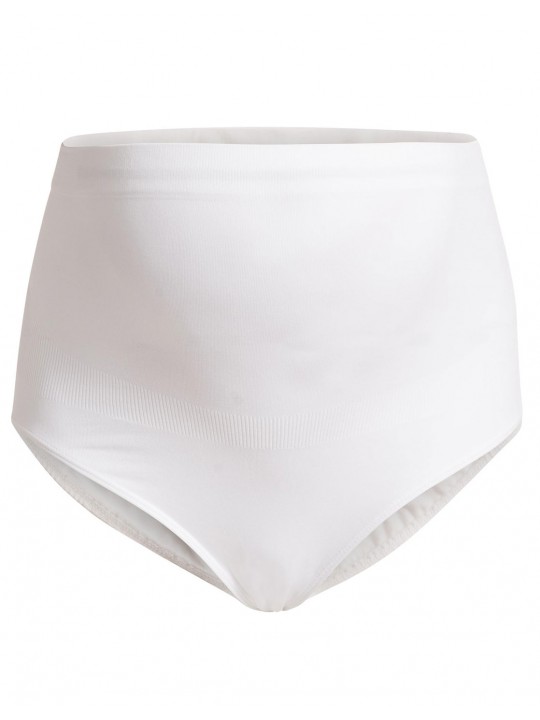 Culotte haute grossesse sans coutures | Blanc