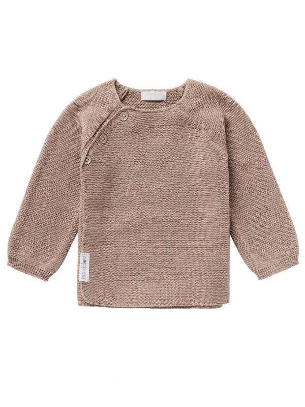 Gilet bébé tricot Pino | Taupe