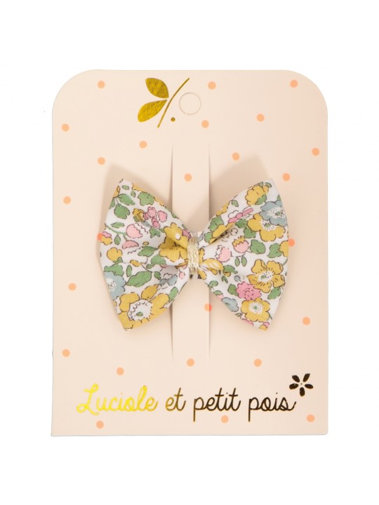 Barrette noeud ruban Liberty Betsy lemon