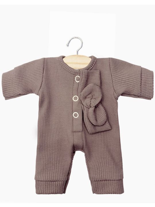 Tenue Babies | Combinaison Lili et headband maille raisin
