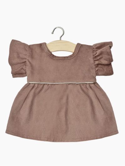 Robe Daisy | Châtaigne passepoil écru