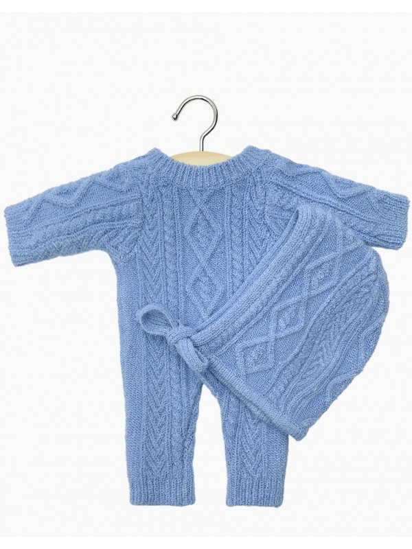 Tenues Babies |Ensemble tricot Lino Bleu ciel