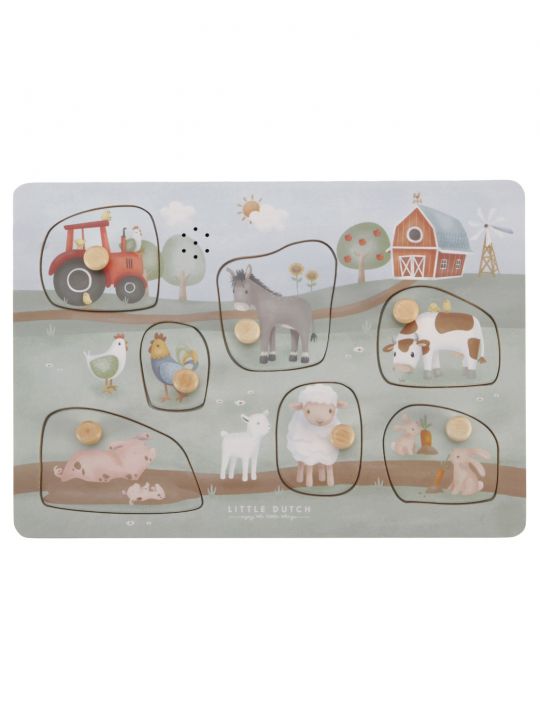 Puzzle sonore en bois | Little Farm