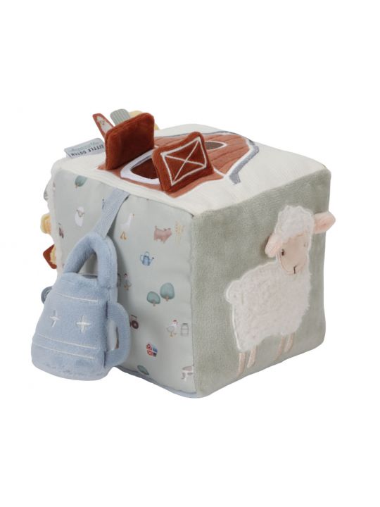 Cube d'activité tissu | Little Farm