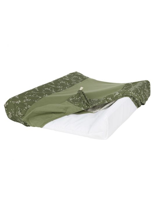 Matelas à langer et housse | Green jasmine