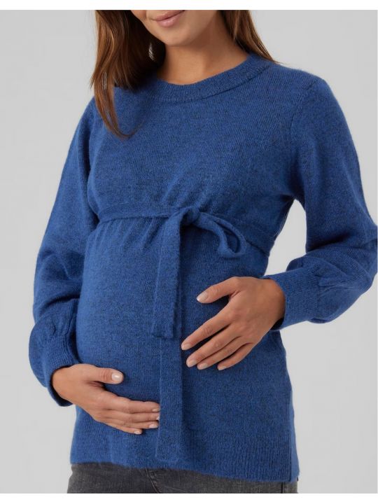 Pull de grossesse bleu | Anne