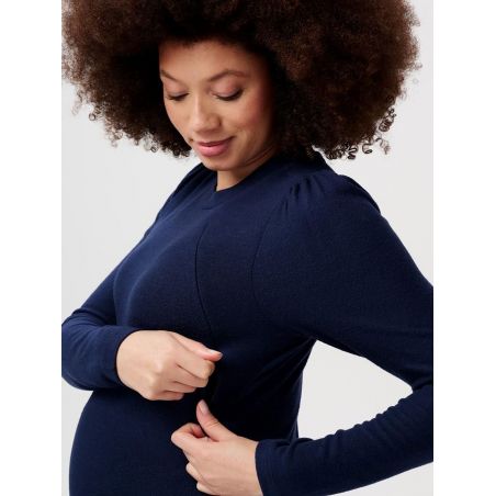Haut grossesse allaitement Flint | Bleu