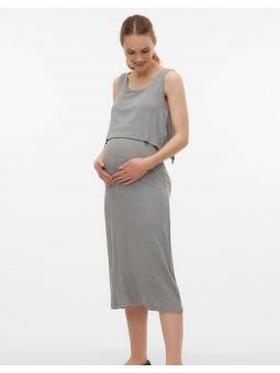 Robe longue de grossesse joli dos | Brynja