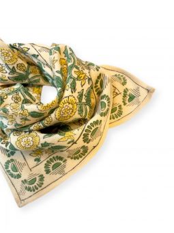 Petit foulard Manika | Soleil citron