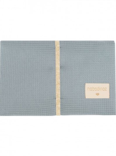 Tapis à langer nomade waterproof Mozart | Stone blue