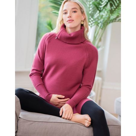 Pull grossesse allaitement | Framboise