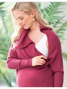 Pull grossesse allaitement | Framboise