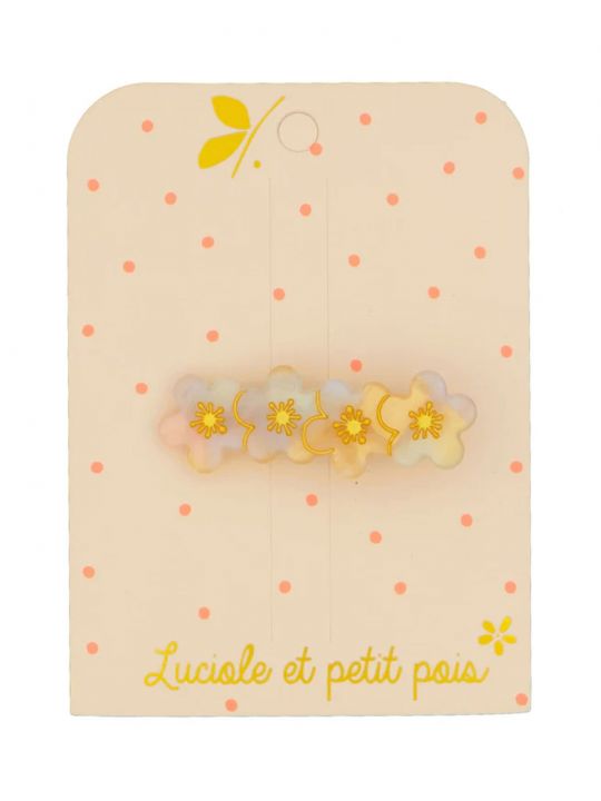 Barrette | 4 fleurs de sakura nacre