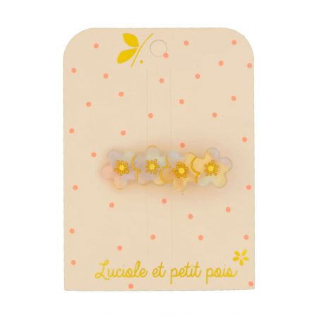 Barrette | 4 fleurs de sakura nacre