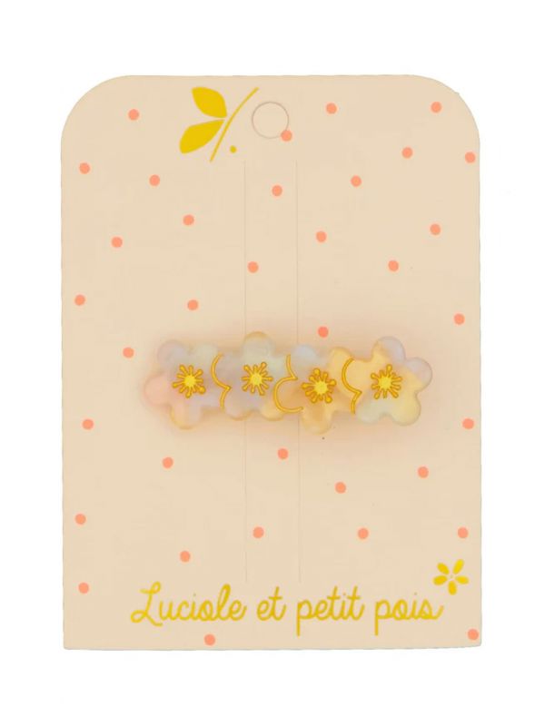 Barrette | 4 fleurs de sakura nacre