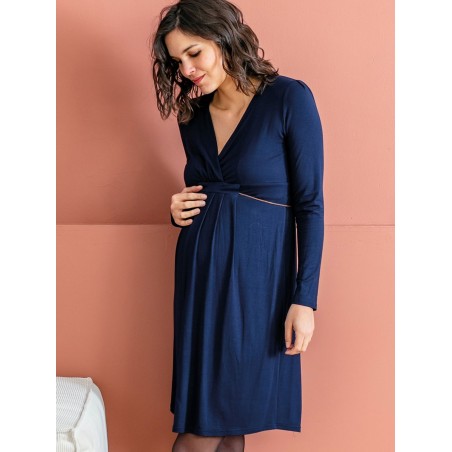 Robe grossesse et allaitement Emy | Midnight