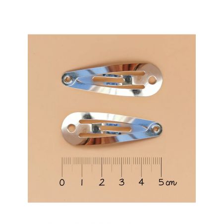 Duo Barrettes Cœurs | Paillette Rouge