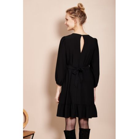 Robe chic grossesse Lison | Crepe noire