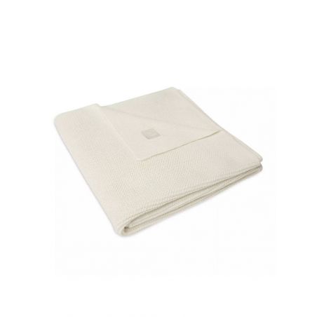 Couverture berceau 75*100 cm | Tricot ivoire