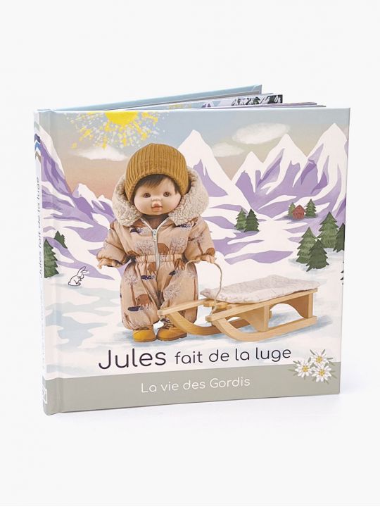 Livre La Vie des Gordis | Jules fait de la luge 