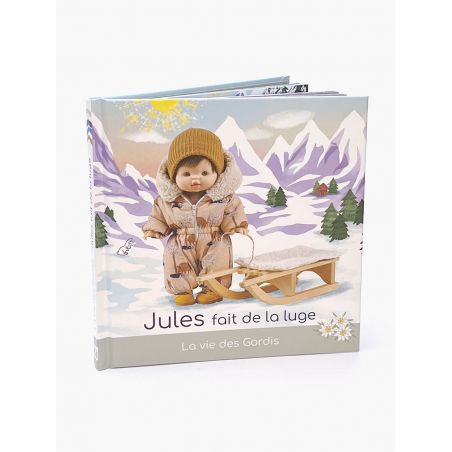 Livre La Vie des Gordis | Jules fait de la luge 