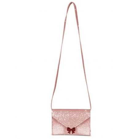 Sac à main à paillettes | Lettre d'amour Noeud Rose