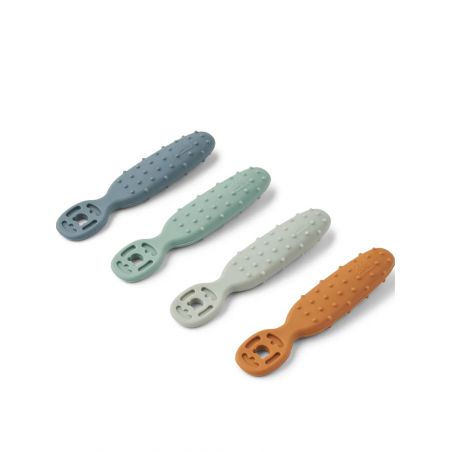 Lot de 4 cuillères Caélia | Whale Blue Mix