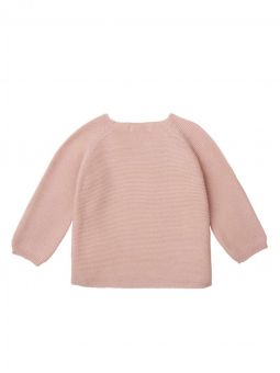 Gilet bébé tricot Pino | Rose Smoke