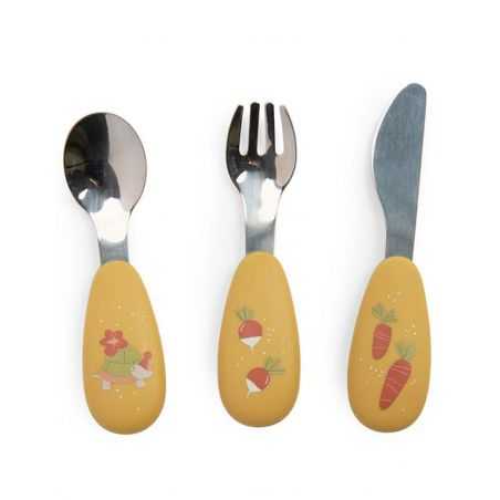 Set couverts silicone | Trois petits lapins