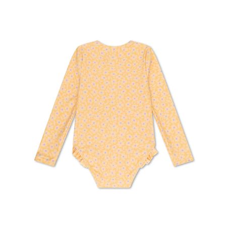 Maillot de bain à manches longues | Fleurs Jaunes