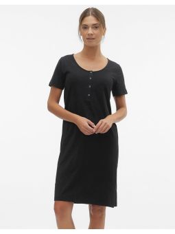Chemise de nuit grossesse allaitement Mira | Noire