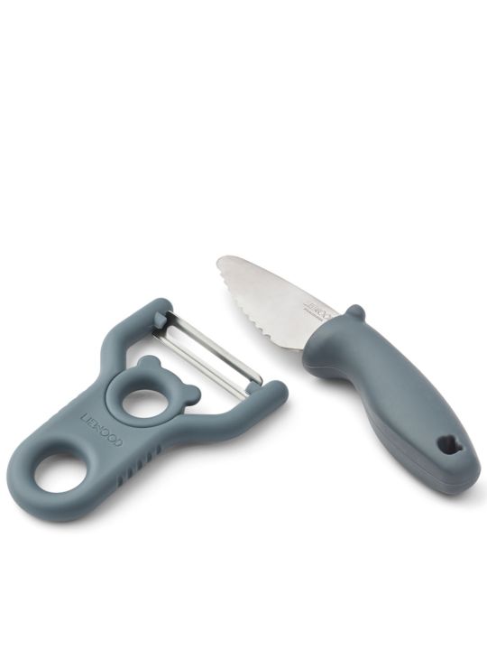 Set Pertense | Eplucheur et Couteau Whale Blue