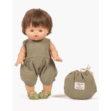 Barboteuse Noa | Vert tilleul