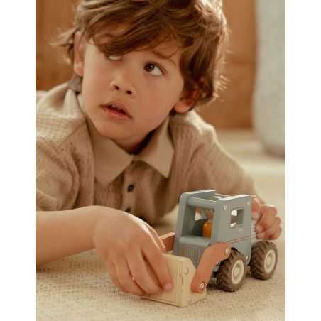 Bulldozer en bois