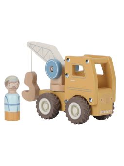 Camion grue en bois