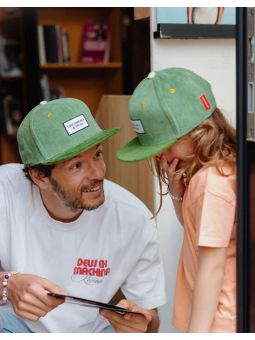 Casquette papa Cool Dad | Velours sweet kaki