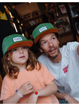 Casquette papa Cool Dad | Velours sweet kaki